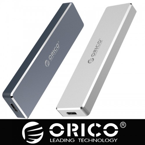 ORICO Grey / Silver Mini Clip-open M.2 SSD Enclosure